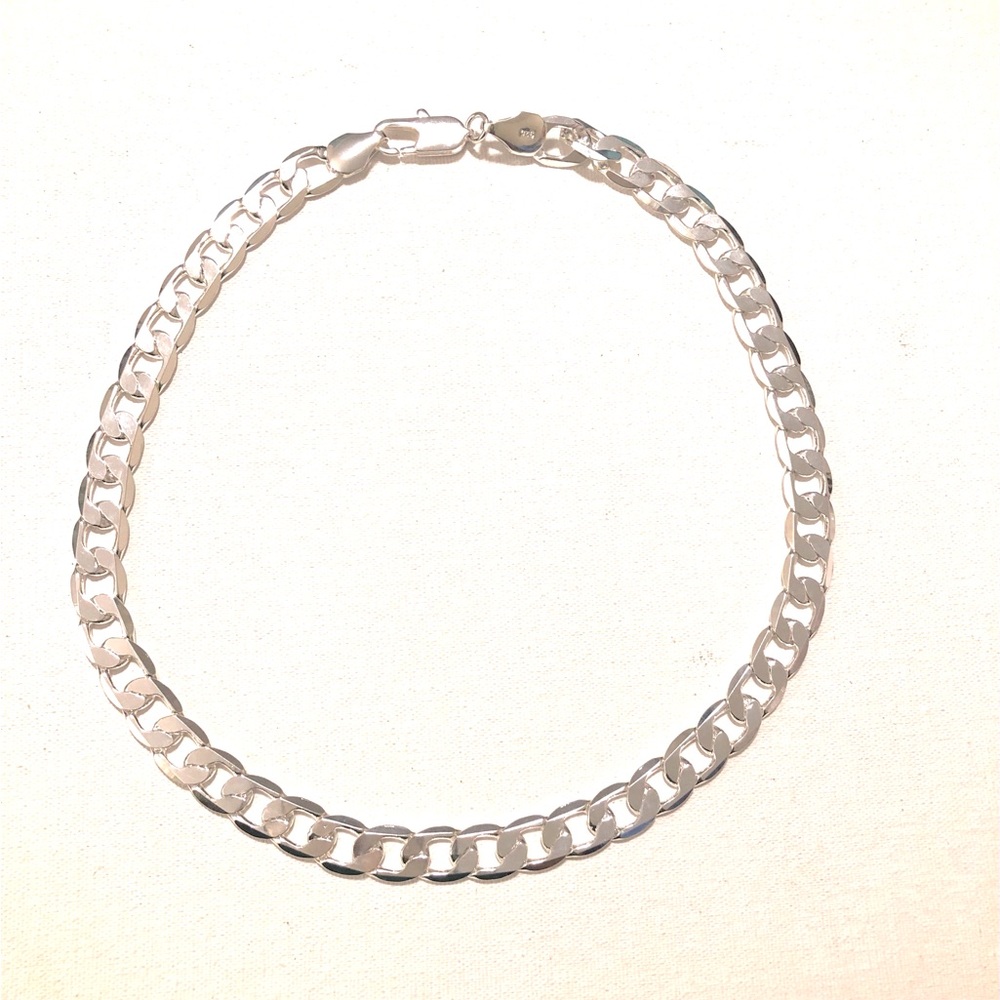 Silver Plated 15MM 26” Inch Curb Chain